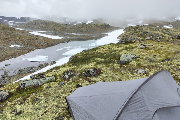 My camping spot was beautiful but a bit more higher up on the mountain then I anticipated.